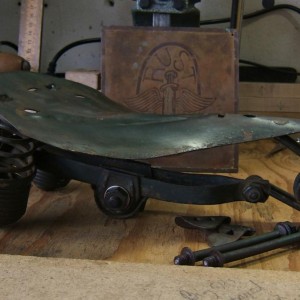 Available: In Progress Mesinger G519 seat in original OD green paint