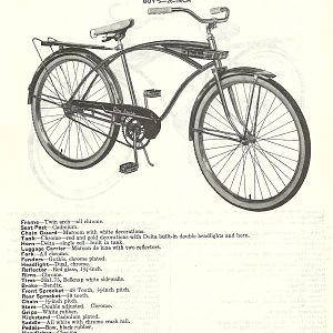 1962 Bluegrass Bicycles, Page 1, "Silver Jet"