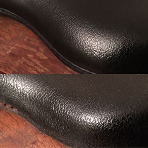 Original and ALW Lobdell Torpedo Spring Saddle Leather