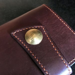 japanese style long wallet in havana saddle & calf