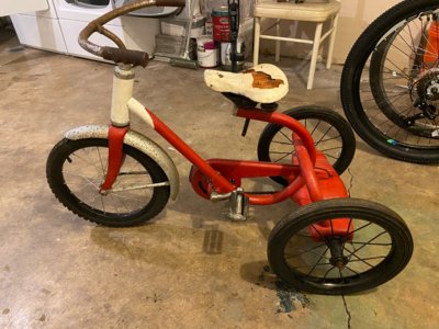 old murray bike with hard rubber tires old murray bike with hard rubber tires