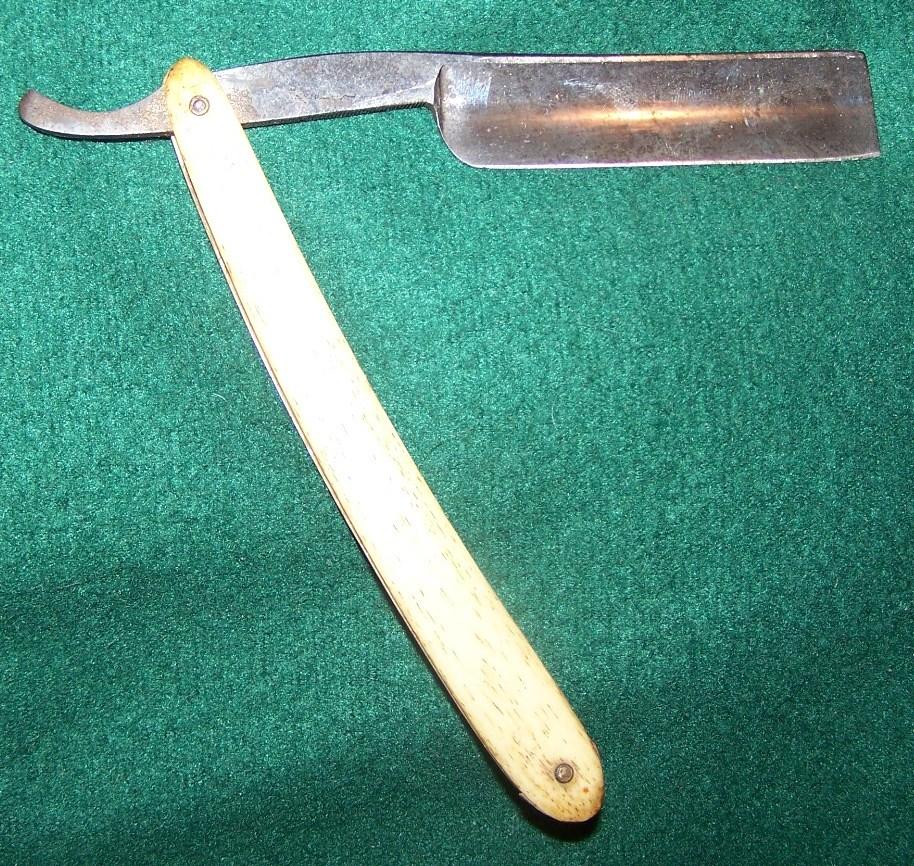 F$65 straight razor with old tandem and riders etched on blade | Sell ...
