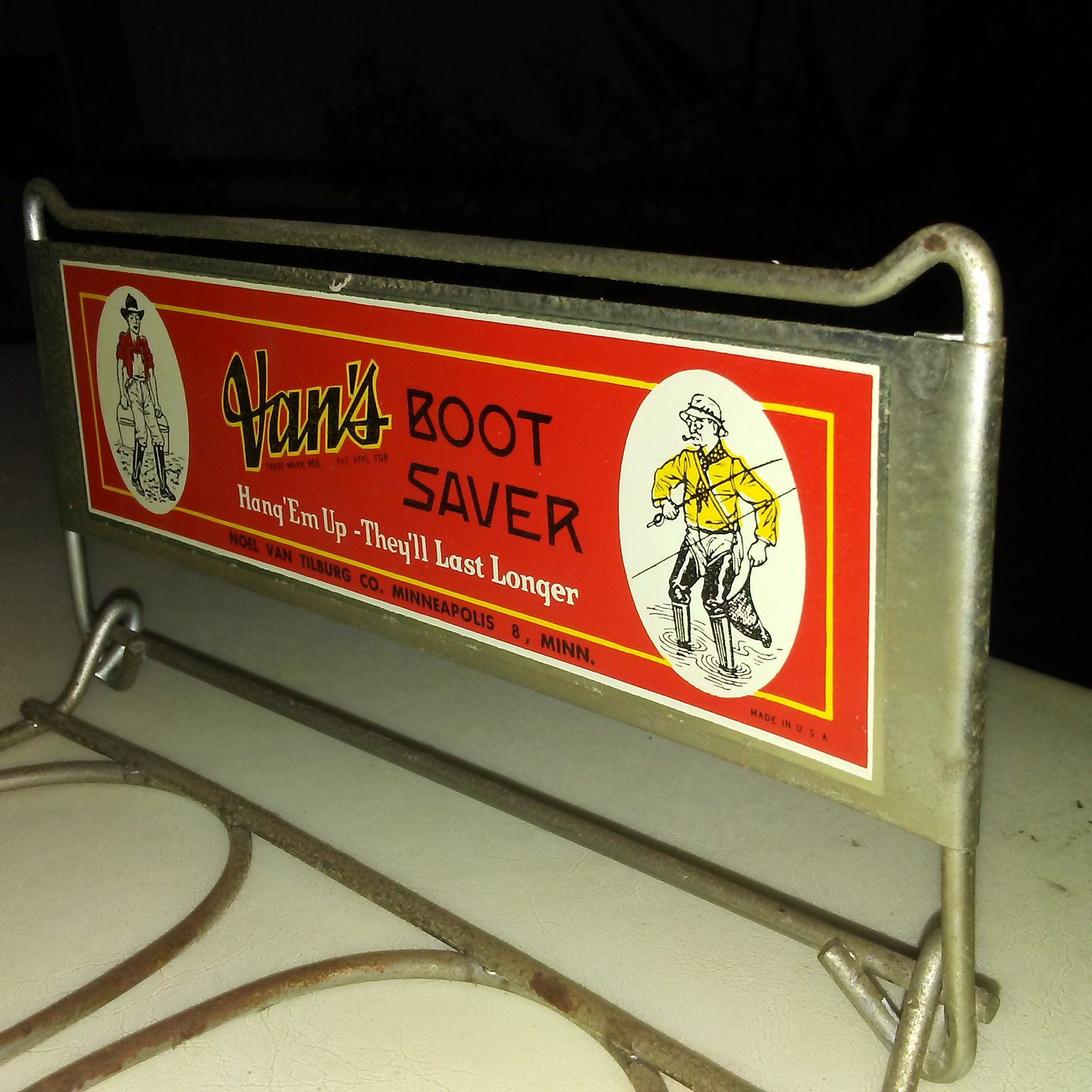1940s Vans Boot Saver wall display functional man cave piece Sell