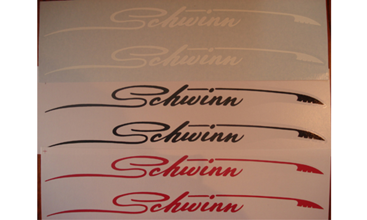 Wanted: 1980-83 Schwinn top post scripted, feather decal set. | Wanted:  Bikes, Trikes, Parts, Accessories, Etc. | The Classic and Antique Bicycle  Exchange