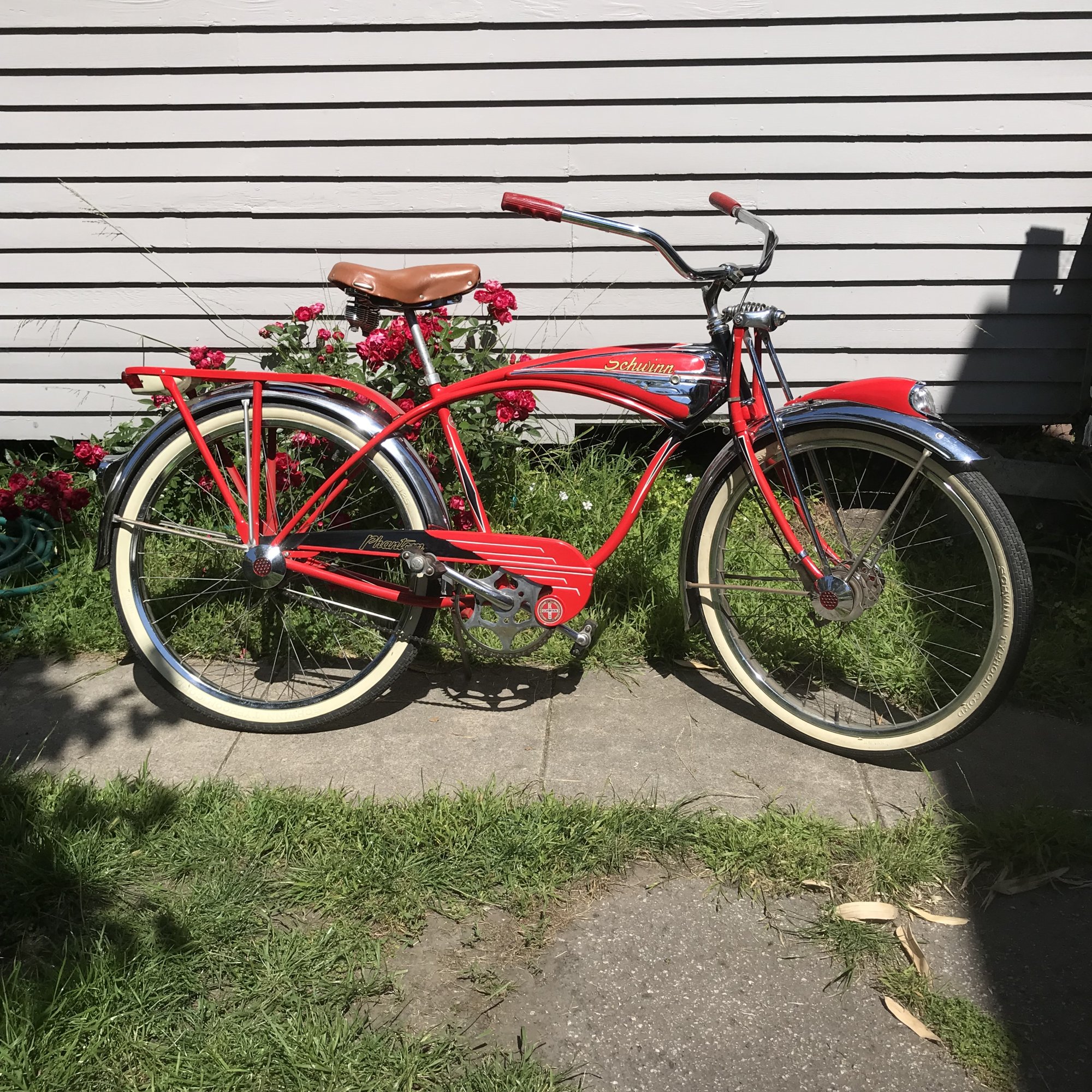 Sold - 1950 Schwinn Red Phantom $1400 shipped | Archive (sold or withdrawn)  | The Classic and Antique Bicycle Exchange