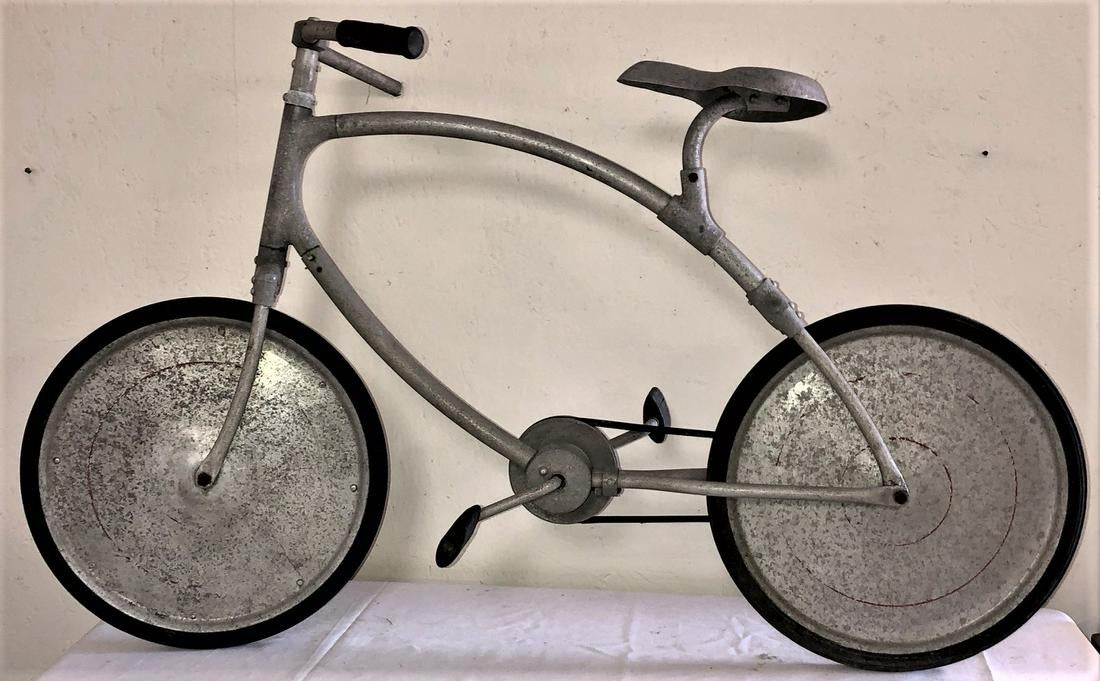 Harold Van Doren aluminum streamlined bicycle 1930s at auction in
