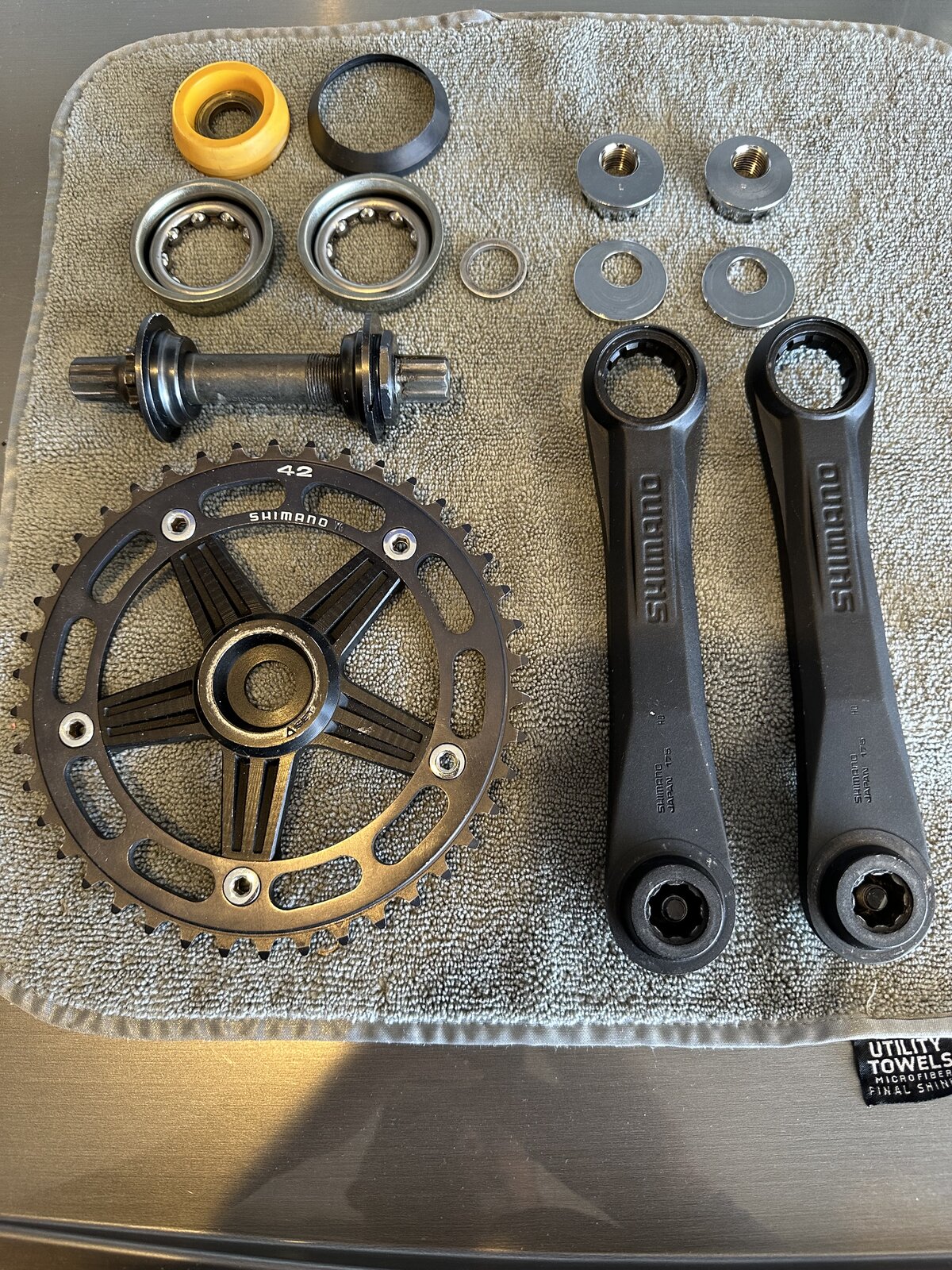 Sold - Shimano DX cranks in black-Bmx | Archive (sold or withdrawn 