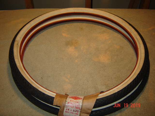 NOS GOODYEAR Wingfoot 24 X 1.75 WW Tires | The Classic and Antique