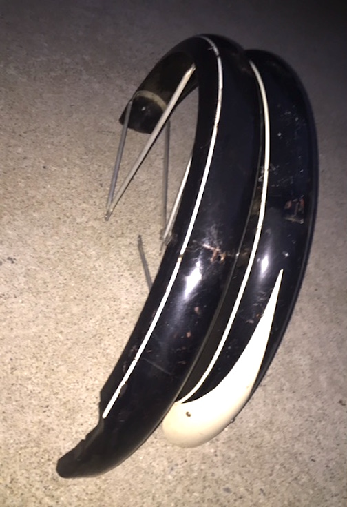 Sold NOS & Orig Schwinn DX/ fenders...rare black! Rechromed