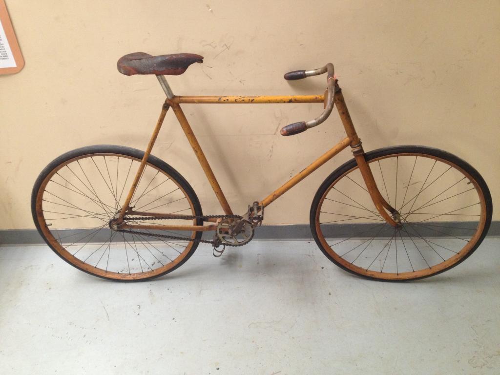 Publicité Vélo Ancien Stearns Yellow Fellow – 1895, E.C. Stearns & Co, Original