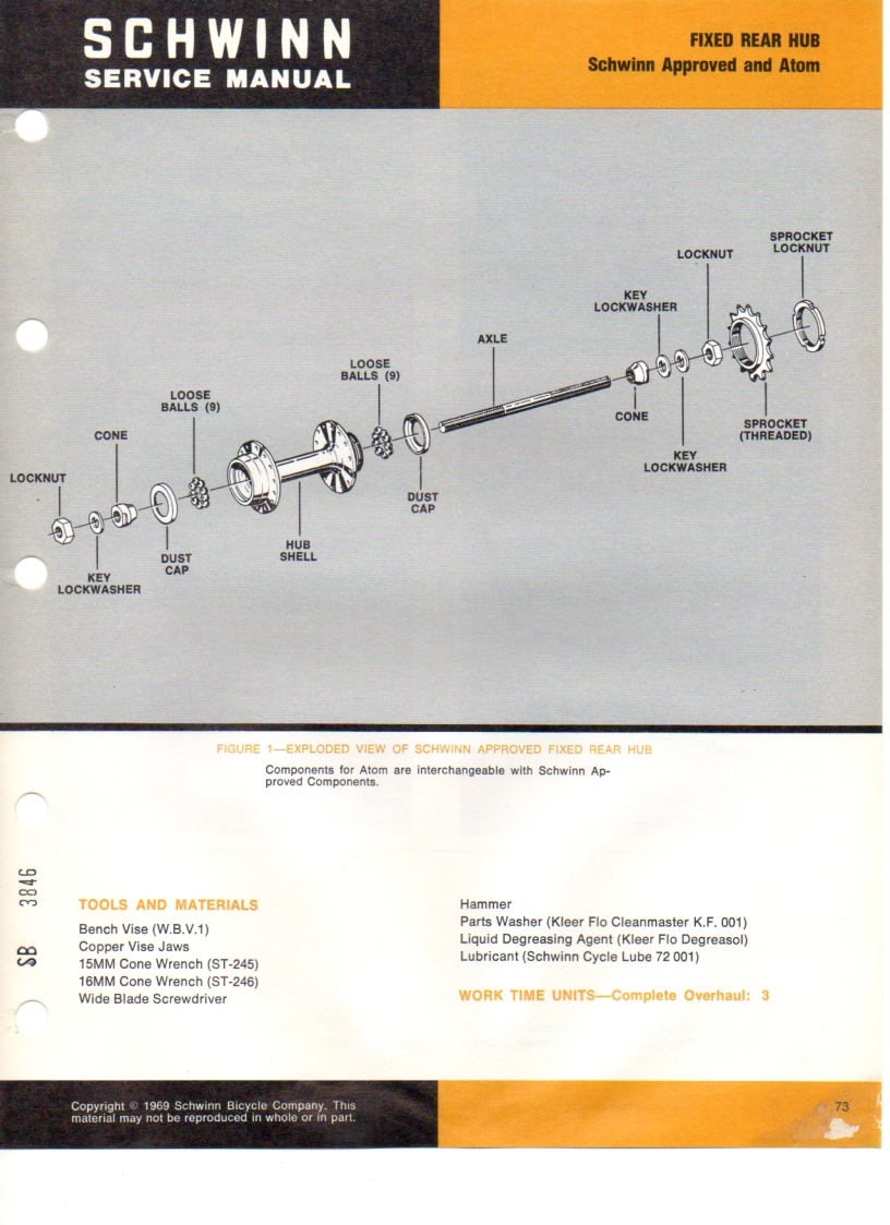 Schwinn Service Manual Volume 1 | Bicycle Restoration Tips | The ...