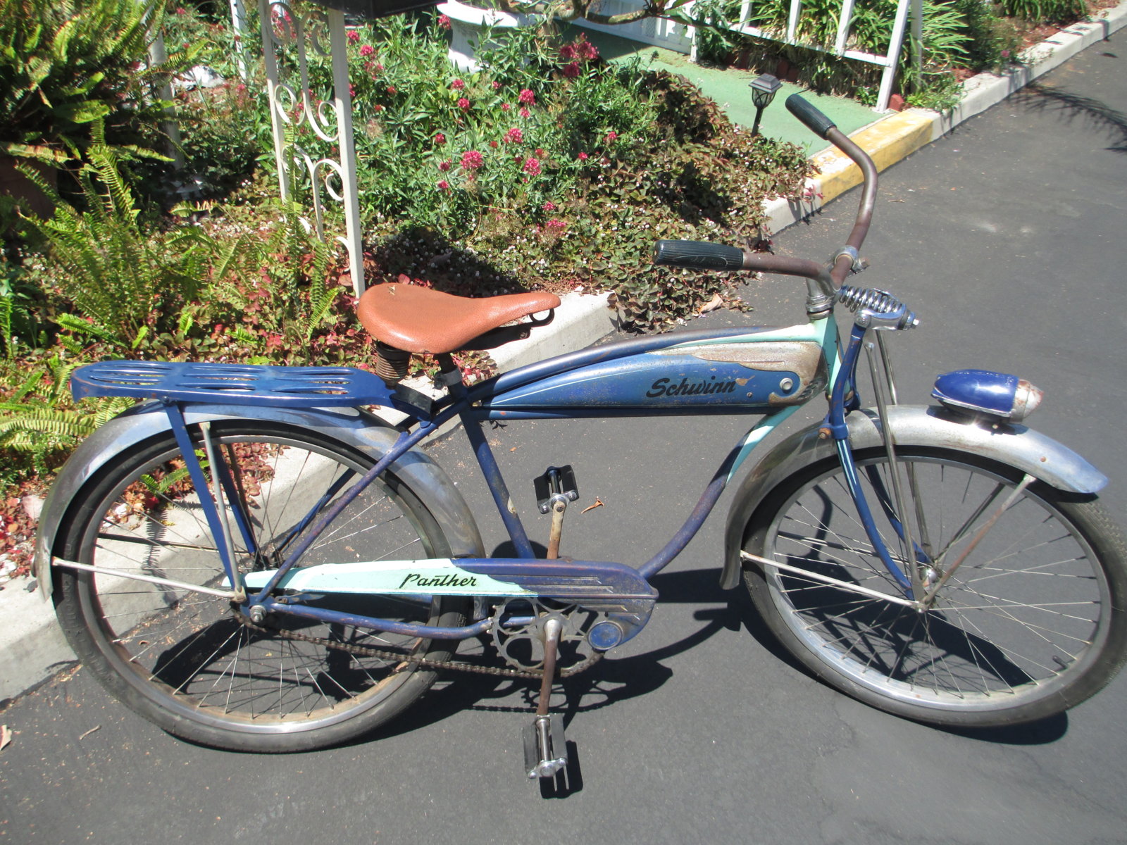 Sold - F/S THE ONE YEAR ONLY ORIGINAL SCHWINN BLUE PANTHER Sold - F/S THE ONE YEAR ONLY ORIGINAL SCHWINN BLUE PANTHER