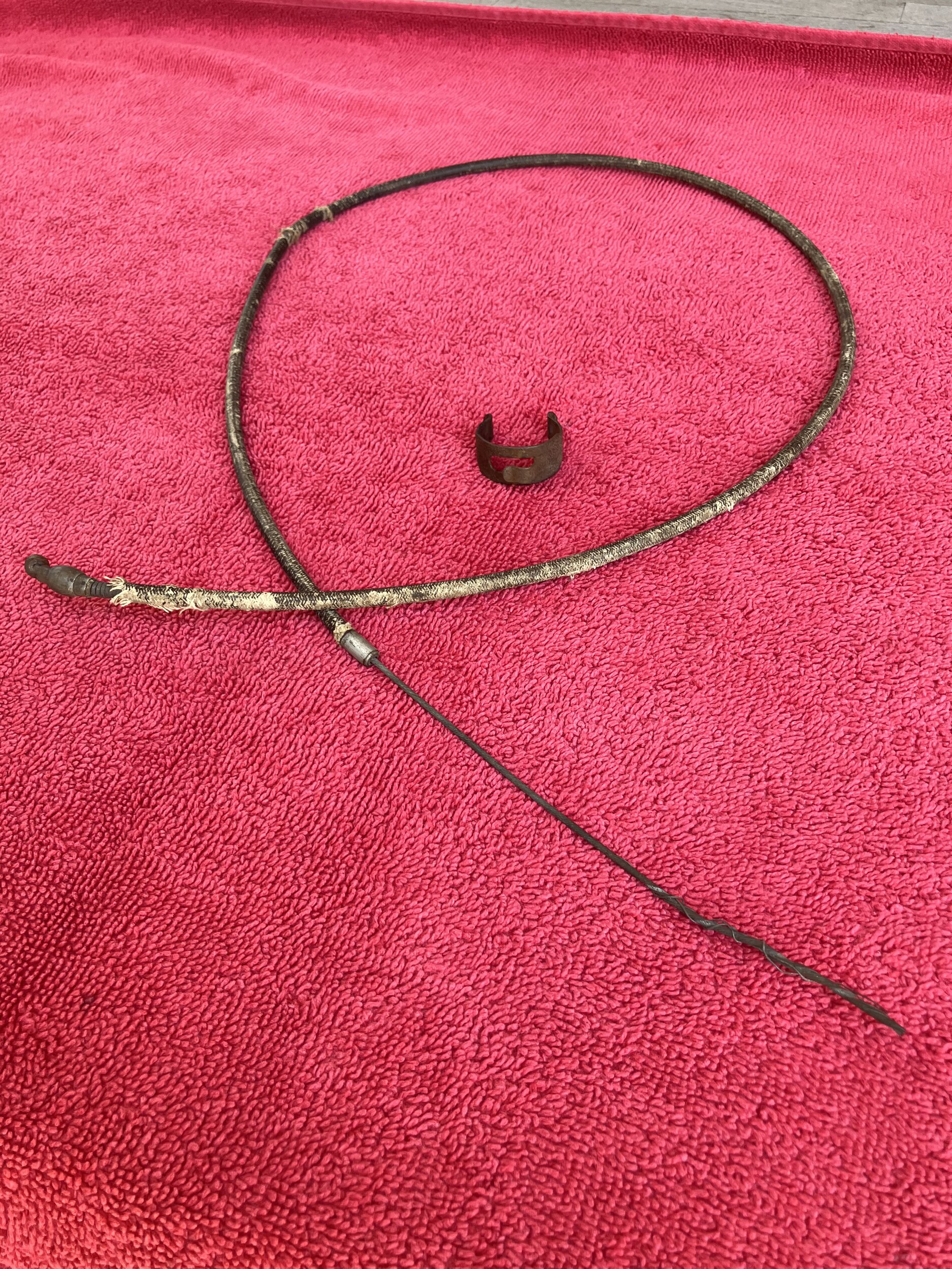 Original Postwar Front Expander Brake Cable With Mounting Clip For ...