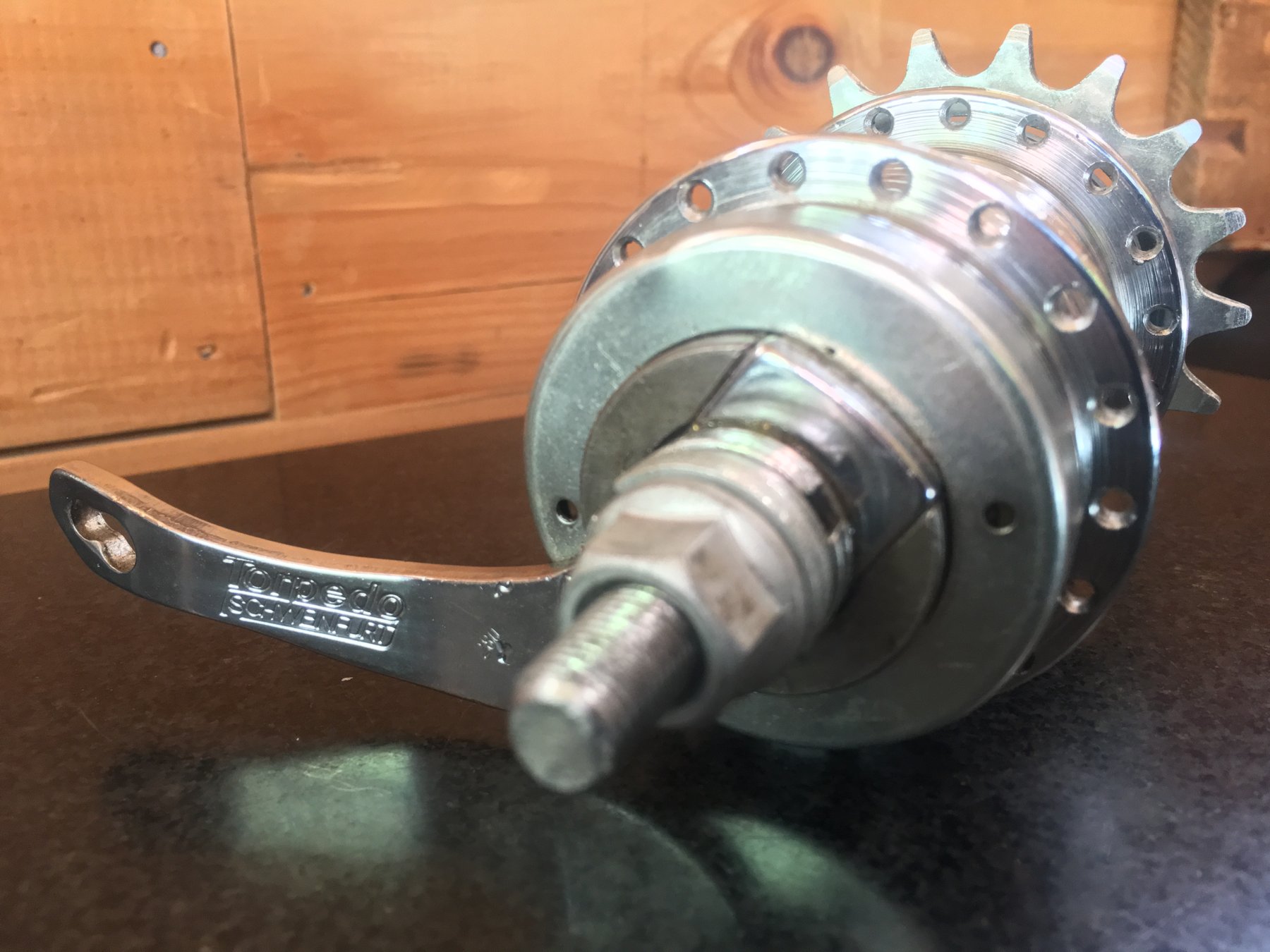 Fichtel & Sachs Torpedo H3111 3-speed coaster brake hub. - a photo on