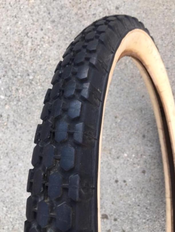 Knobby top bmx tires