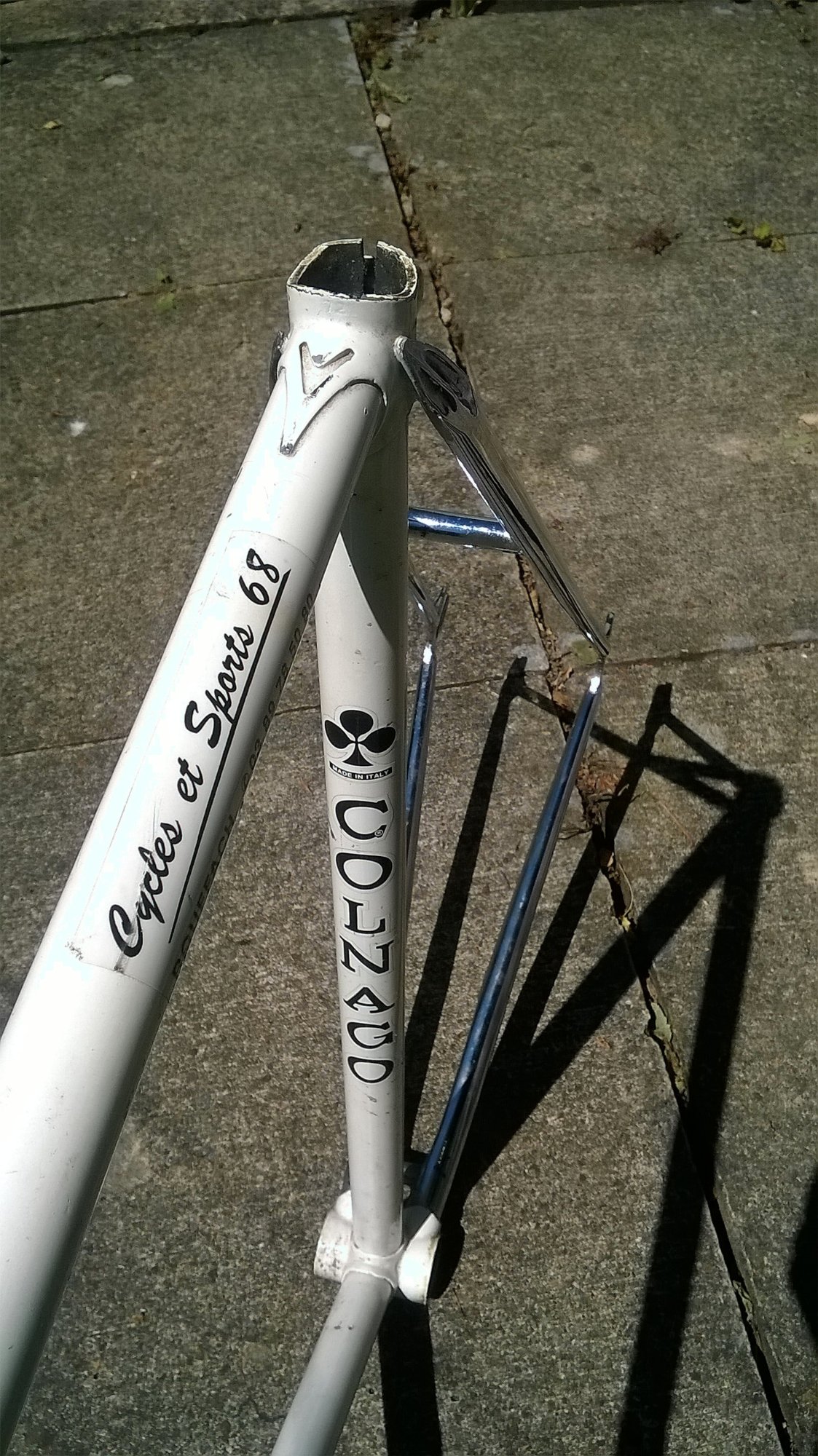 Cadre et fourche de vélo de course vintage R. Beck french tu