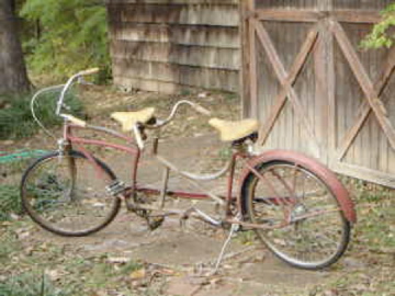 vintage huffy tandem bicycle