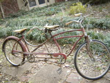 vintage huffy tandem bicycle