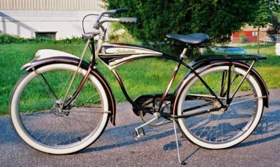 Left side, 1949 Schwinn B6,rebuilt July,2008.jpg