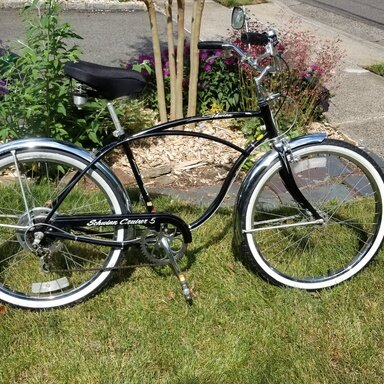 Sold Schwinn Cruiser 5 Balloon whitewalls. Stored since 1980