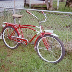 RatRod Hiawatha. Favorite rider due to lightwieght, kickback hub.New lights are great for nightriding.