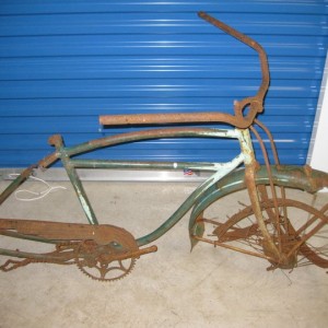 Schwinn Excelsior.  Rust but will be saved.