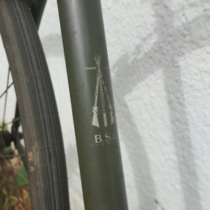 BSA Airborne Seat Tube Decal