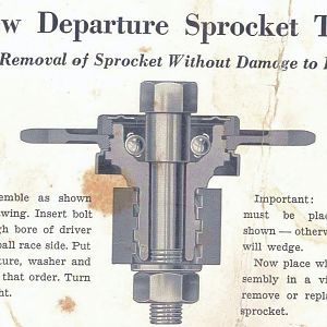 New Departure Sprocket Removal Tool Large