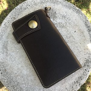 Long Wallet in Saddle and Turkish Calf