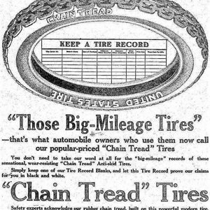 Chain Tread Tire ad Quincy Daily Journal July 16th 1915 page 2.JPG