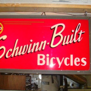 Schwinn Built sign