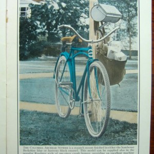 mid 1920's Columbia Arch Bar in Berkshire Blue
(from the 1924 Columbia Bicycles catalog)