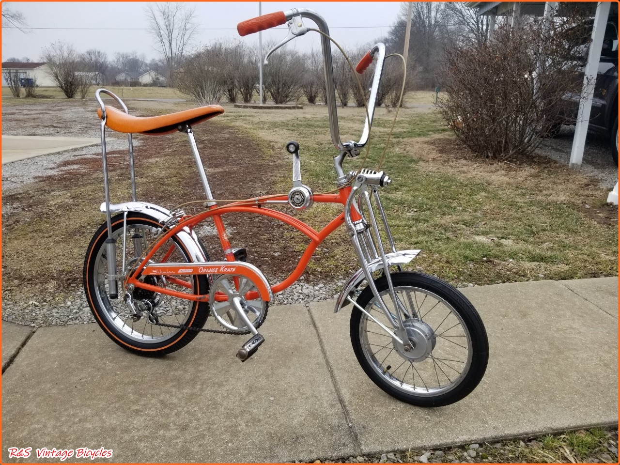 orange krate bicycle